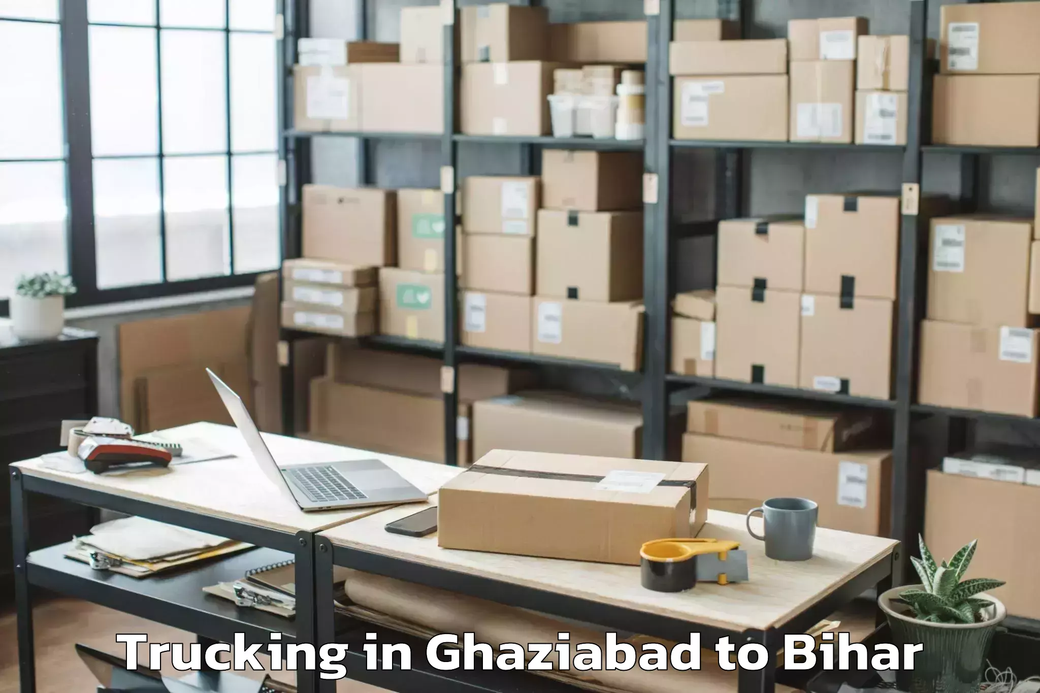 Book Ghaziabad to Kahara Trucking Online